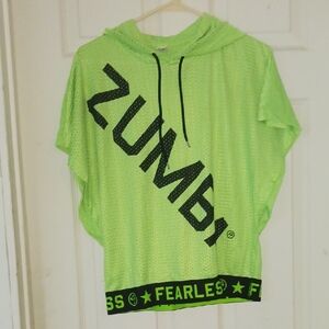 Zumba Lime Green Mesh Hoodie